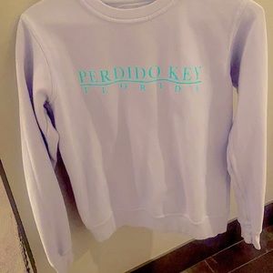 Perdido Key Florida periwinkle sweatshirt